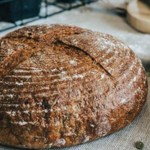Hot cross whole wheat bread